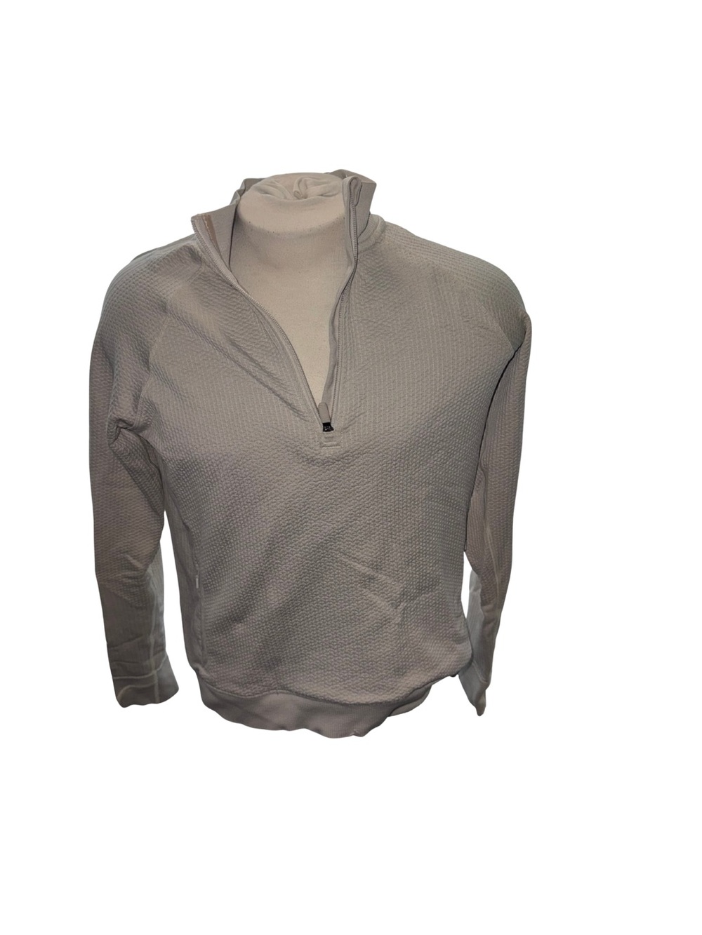 Lululemon Engineered Warmth 1/2 Zip in Natural Ivory